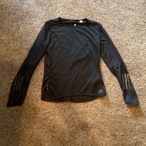 Adidas black clima cool long sleeve top size small nwot
